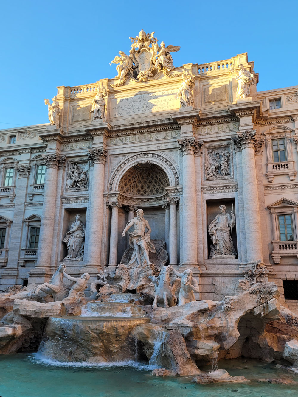 The famous Trevi Fountain was built in the 17th century